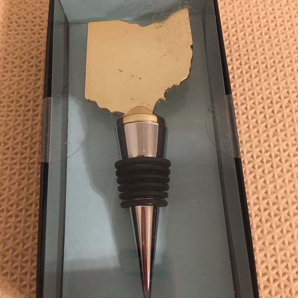 Wild Eye Design Bottle Stopper Ohio Shape NIP - Picture 1 of 2